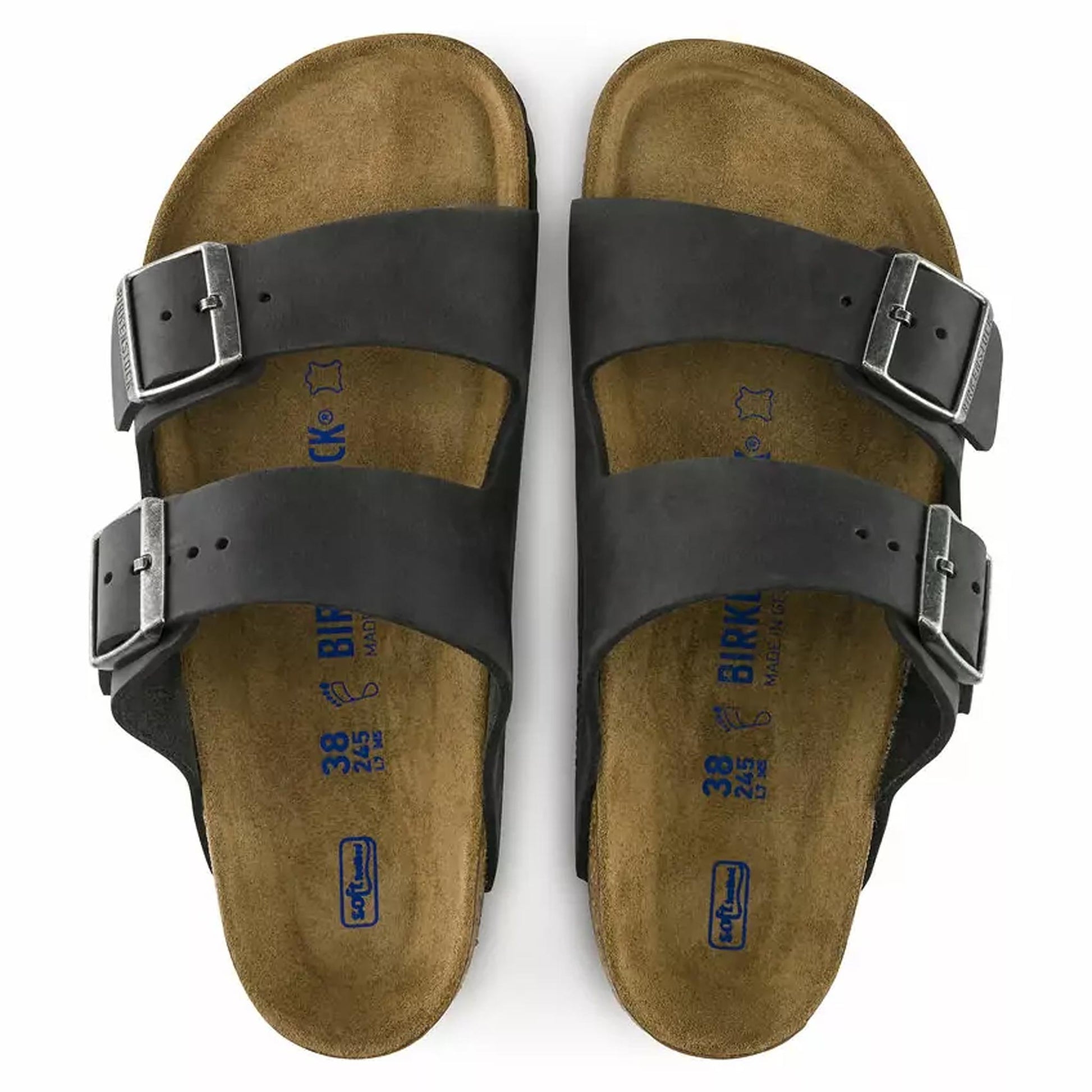 Sandali Birkenstock Arizona Soft 752483 Nero oliato