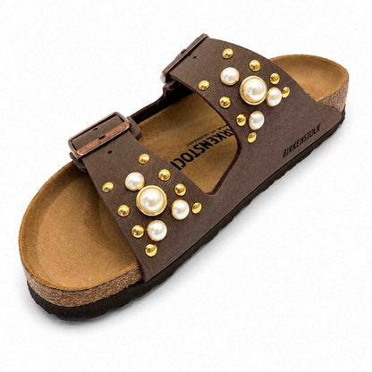Birkenstock Arizona Personalizzate modello Perla: eleganza artigianale e comfort iconico