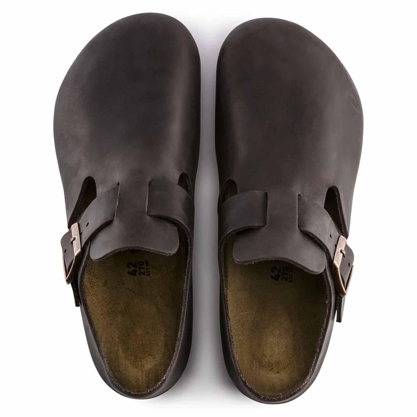 Birkenstock London Habana 166533 Scarpe in Pelle Oliata (36-40) | Calzata Stretta