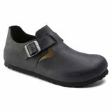 Birkenstock London Nero 166543 Scarpe in Pelle Oliata (36-40) | Calzata Stretta