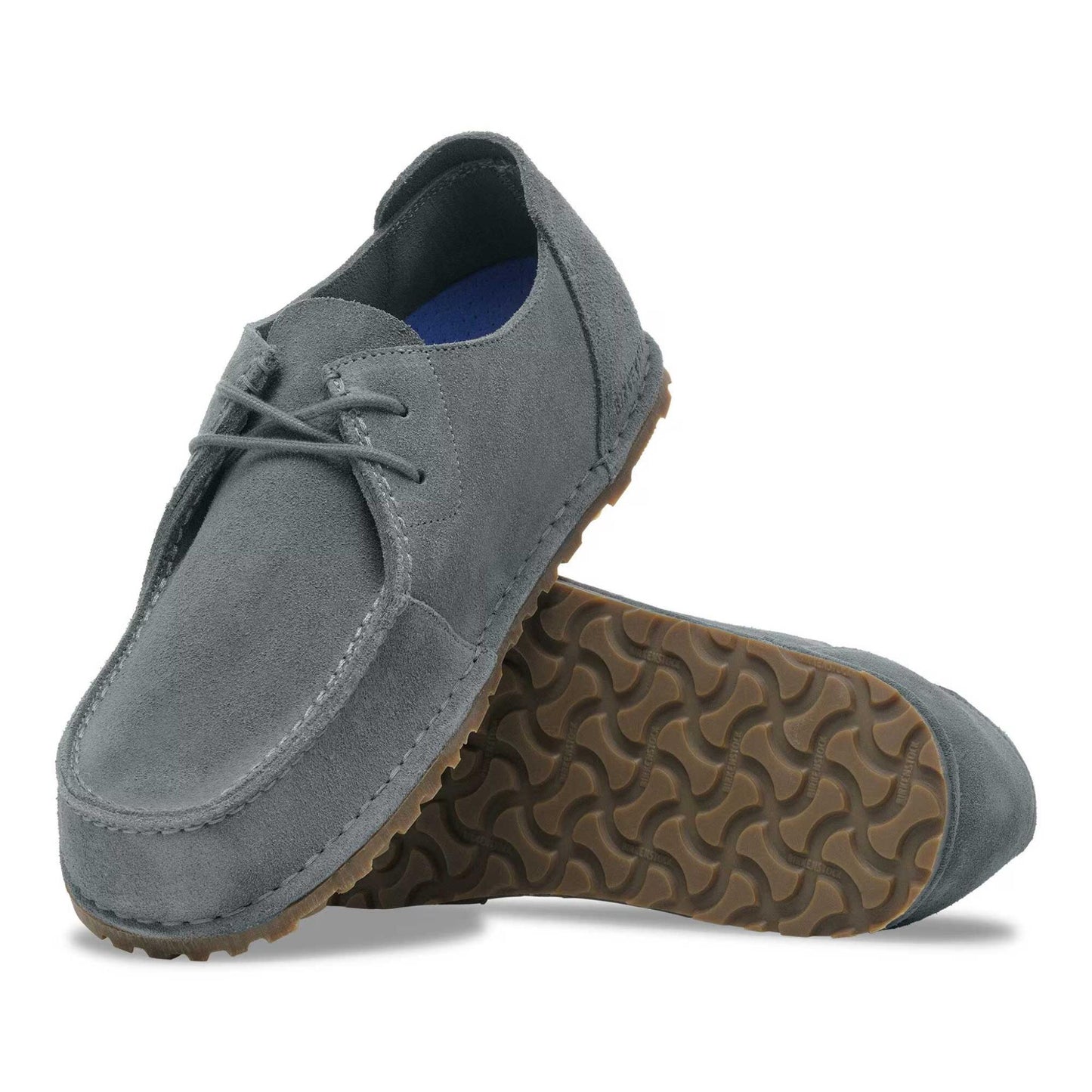 Birkenstock Utti Lace 1030035 Grigio (39-46) | Scarpe in Camoscio con Plantare Deep Blue