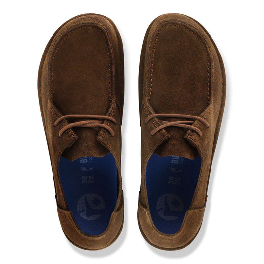 Birkenstock Utti Lace 1033212 Marrone Carafe (41-43) | Scarpe in Camoscio con Plantare Deep Blue 2