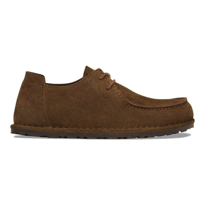 Birkenstock Utti Lace 1033212 Marrone Carafe (41-43) | Scarpe in Camoscio con Plantare Deep Blue
