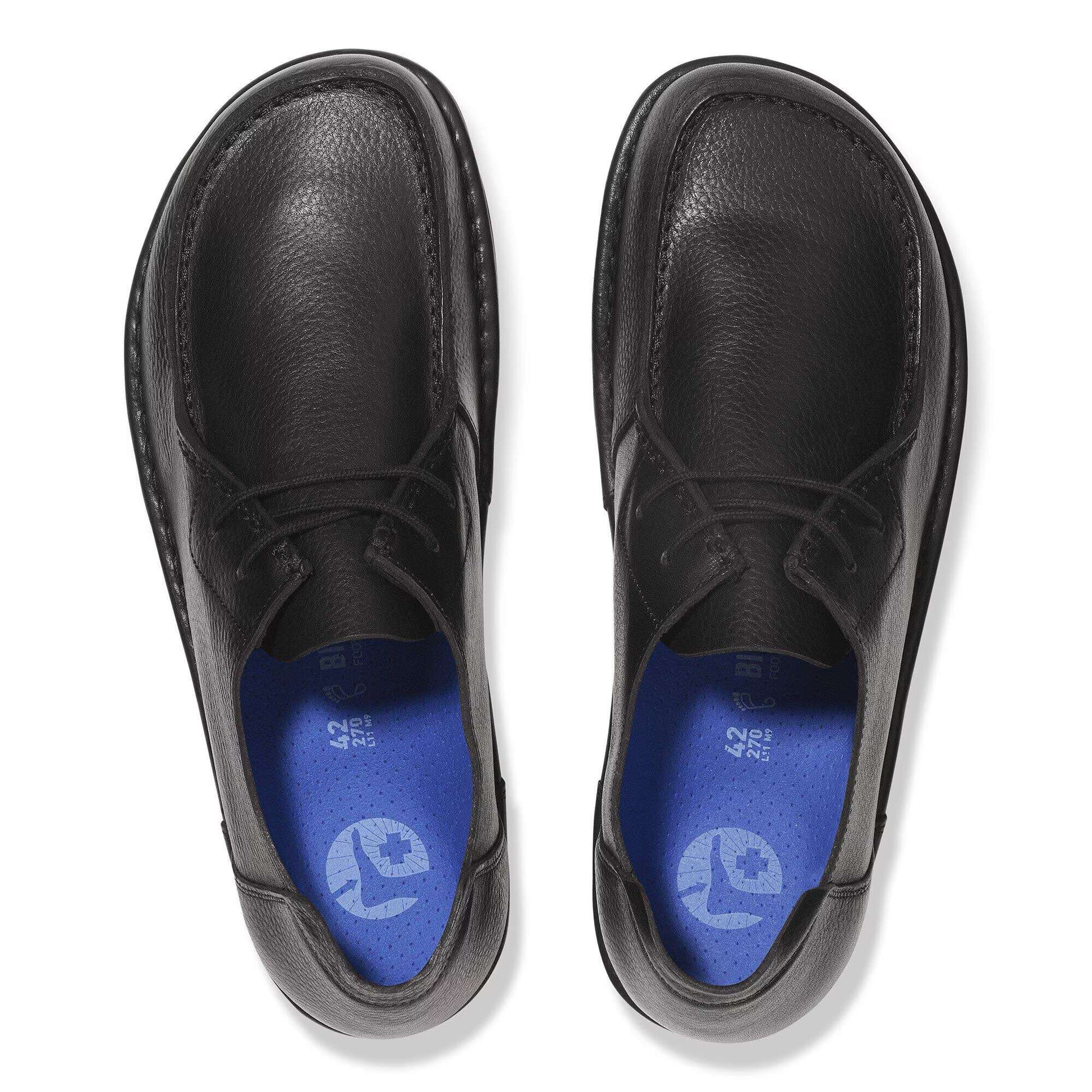 Birkenstock Utti Lace Nero 1029649 Calzata Stretta (41-43) | Scarpe in Pelle con Plantare Deep Blue