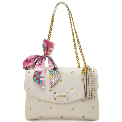 Bowling bag foulard La Carrie 161P-WM-320-TBL avorio