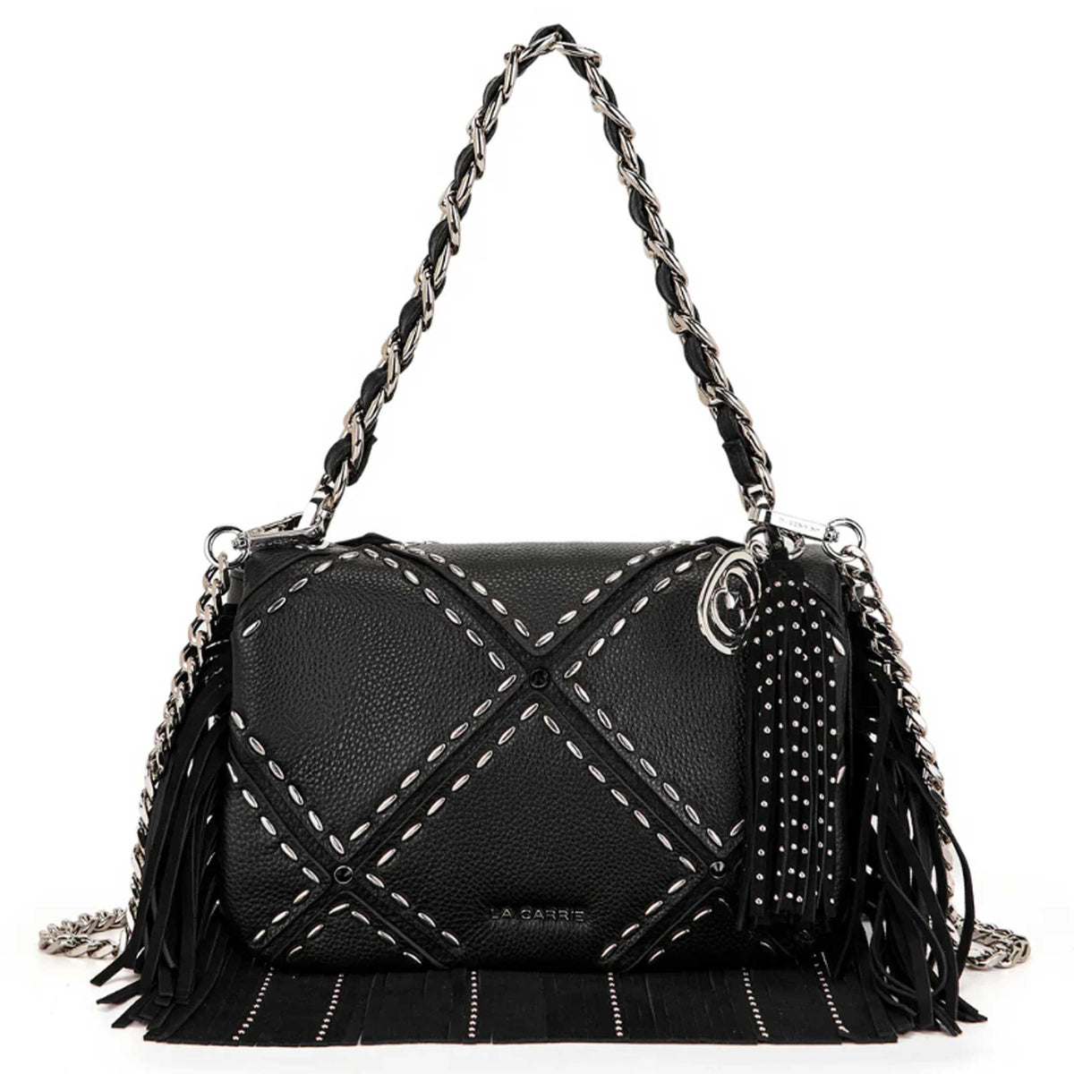 Borsa La Carrie Isabel Rock 162P-BZ-341 nera donna