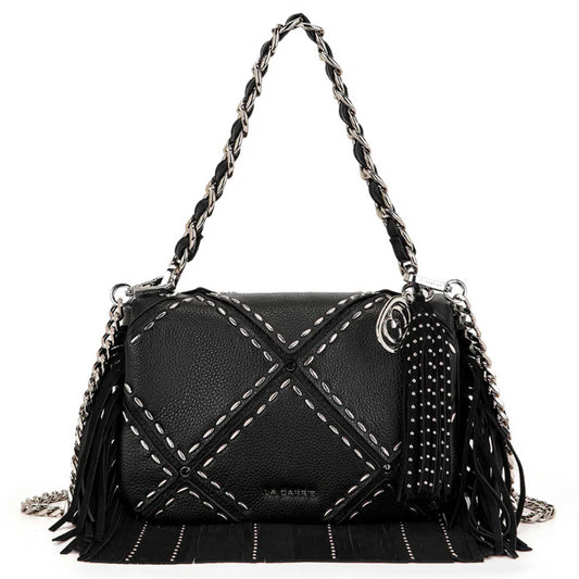 Borsa La Carrie Isabel Rock 162P-BZ-341 nera donna