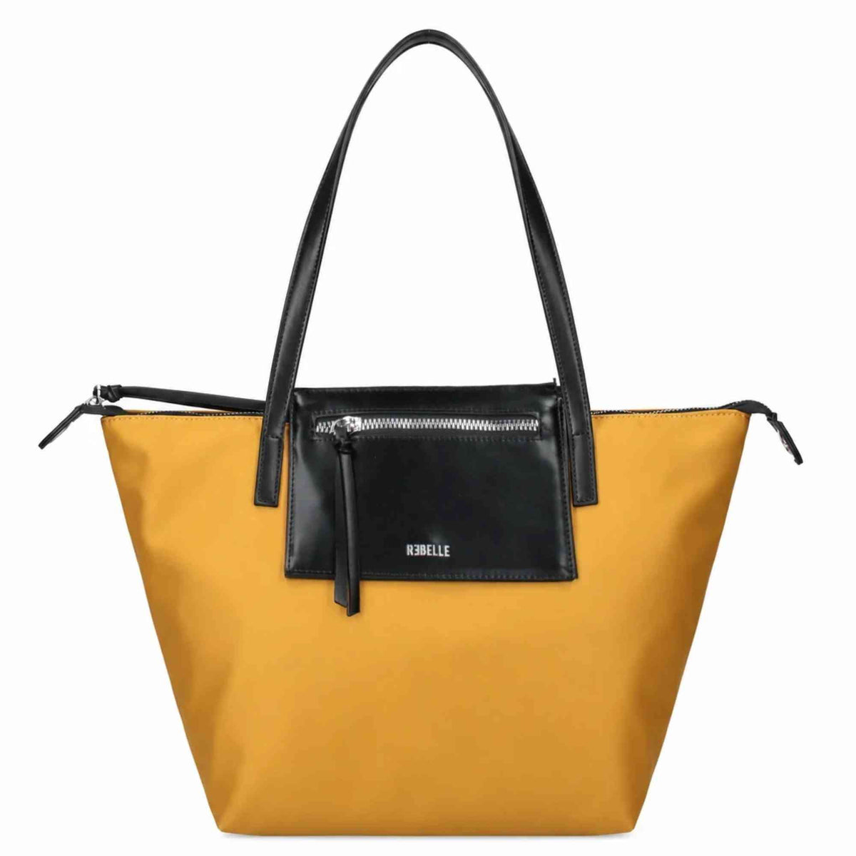 Borsa Rebelle Noa Small nylon giallo mostarda donna 34x24x16 cm