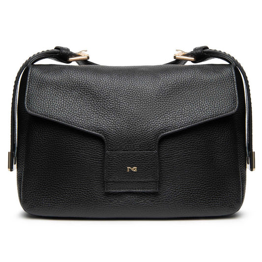 Borsa a spalla NeroGiardini donna in pelle nera I644325D-100