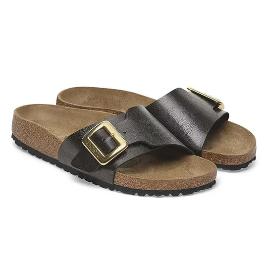 Sandali Birkenstock Catalina Cushion Buckle nero liquerizia 1029481