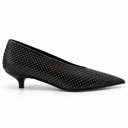 Décolleté Divine Follie 7376 nera con borchie donna