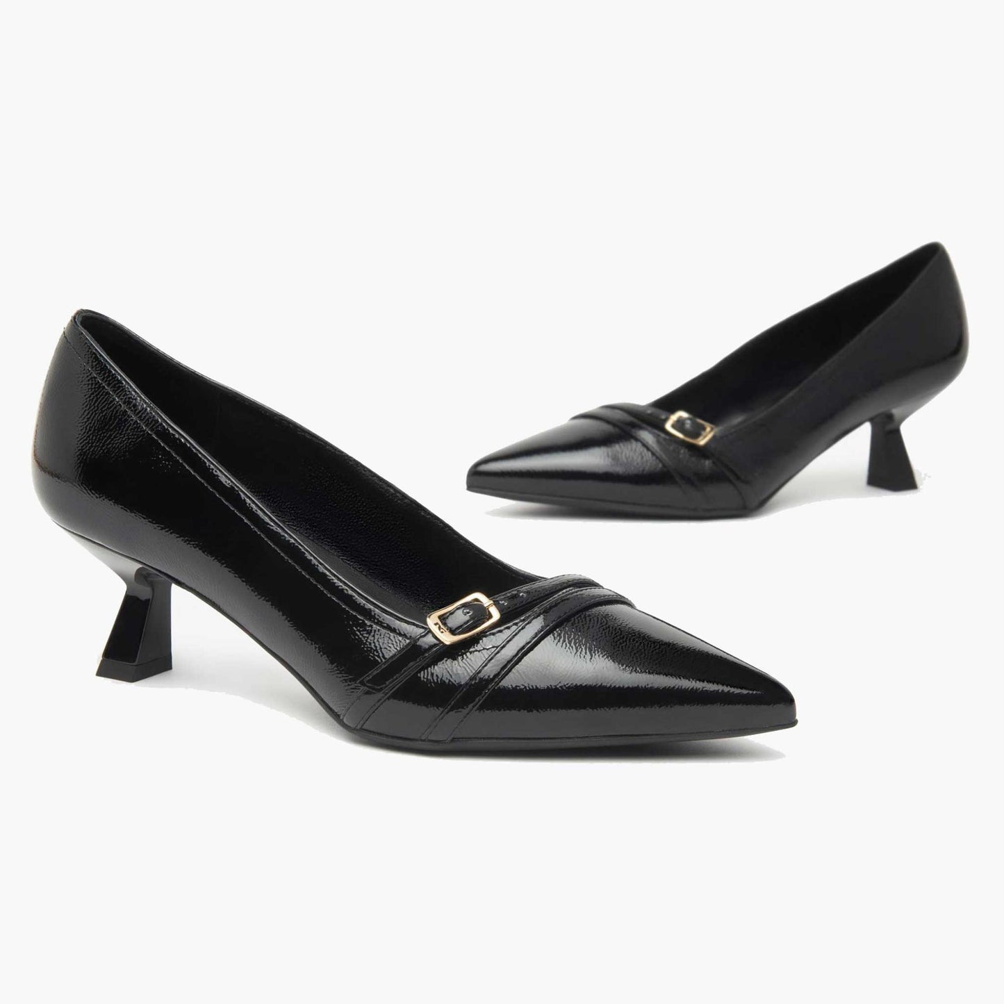 Décolleté NeroGiardini Donna I514431-100 in pelle nera | Tacco Alto eleganza e comfort