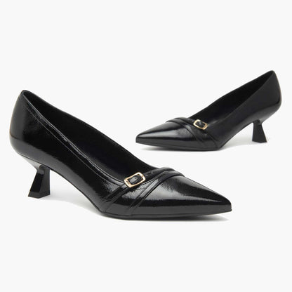 Décolleté NeroGiardini Donna I514431-100 in pelle nera | Tacco Alto eleganza e comfort