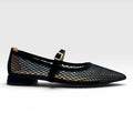 Ballerine Divine Follie 57-103048 Donna Rete Nero | Elegante e Comoda