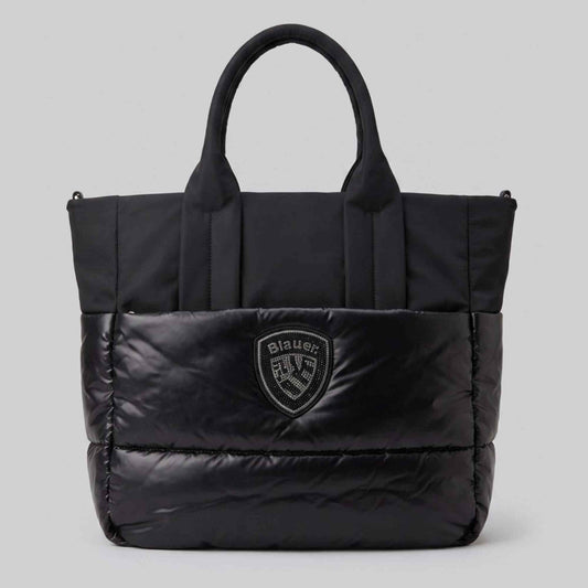 Borsa Blauer QUARTXL01 Tote Bag Donna Nera in Nylon | Autunno Inverno