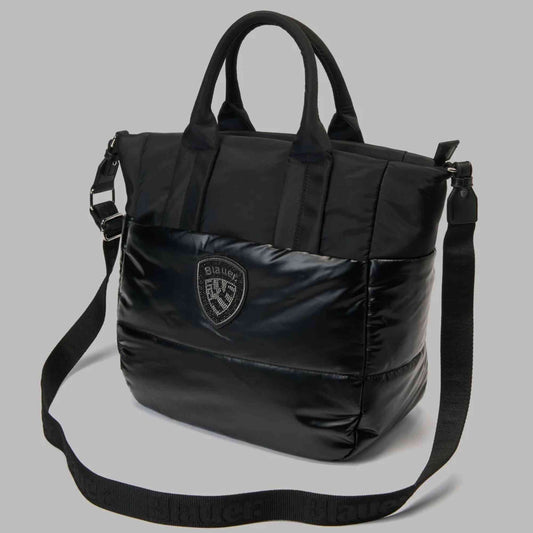 Borsa Blauer QUARTXL01 Tote Bag Donna Nera in Nylon | Autunno Inverno