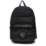 Blauer zaino trapuntato con logo F6WAVE04/PAD nero