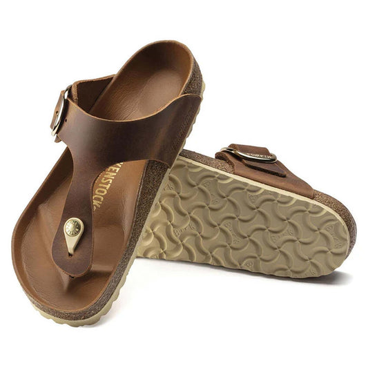 Sandali Gizeh Big Buckle Birkenstock 1018745 marrone cognac