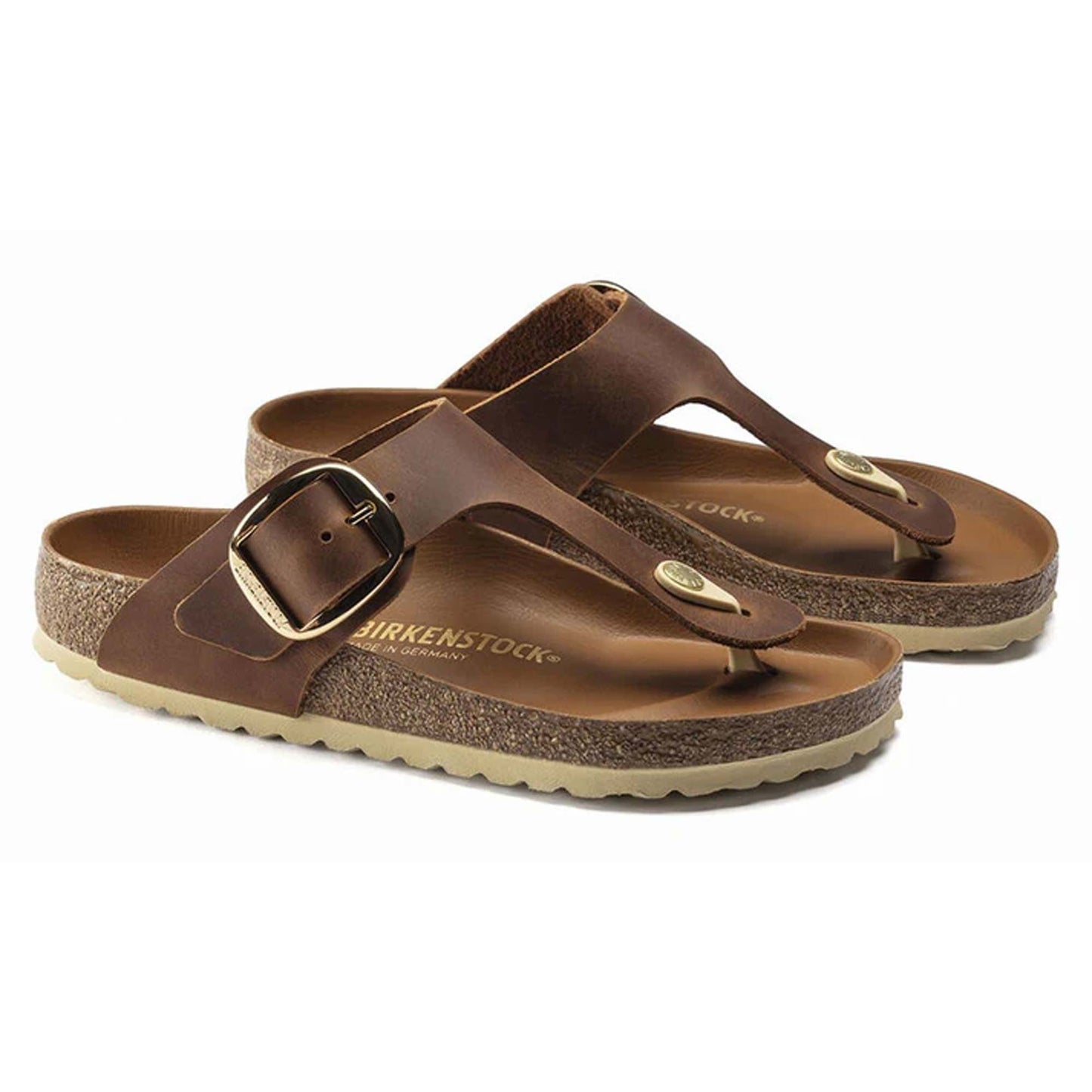 Sandali Gizeh Big Buckle Birkenstock 1018745 marrone cognac