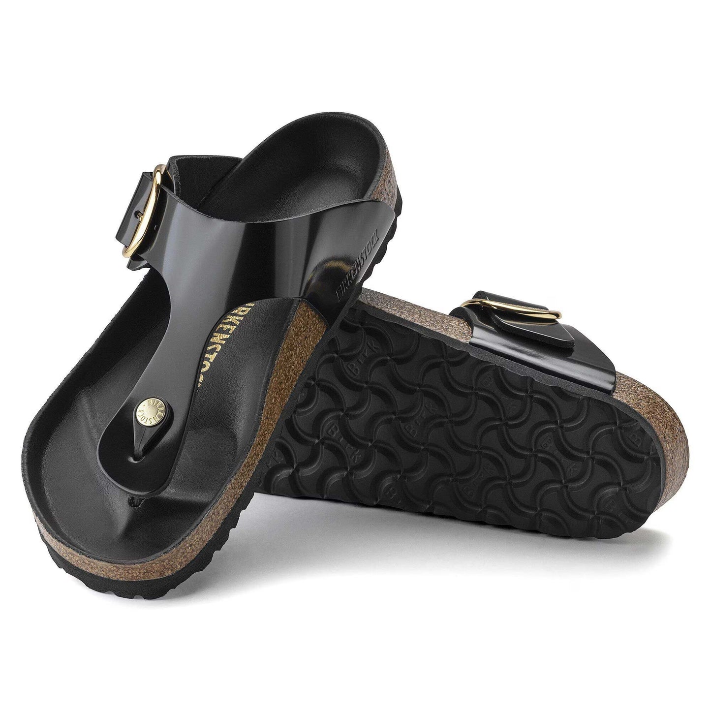 Sandali Gizeh Big Buckle Birkenstock 1021467 nero shine (36-40)