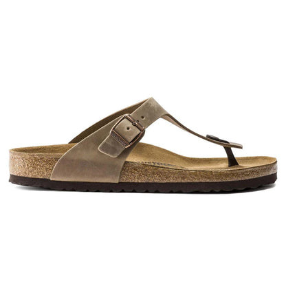 Sandali Birkenstock Gizeh Infradito in pelle oleata tabacco Unisex | Calzata Normale 943811 (35-41)