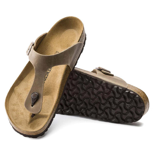 Infradito Birkenstock Gizeh 943811 in pelle oliata tabacco (41-46)