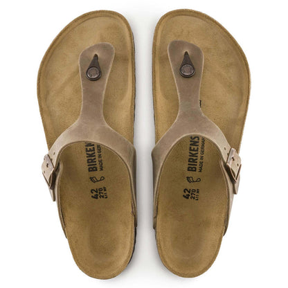 Sandali Birkenstock Gizeh Infradito in pelle oleata tabacco Unisex | Calzata Normale 943811 (35-41)