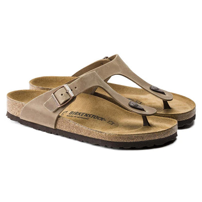 Sandali Birkenstock Gizeh Infradito in pelle oleata tabacco Unisex | Calzata Normale 943811 (35-41)