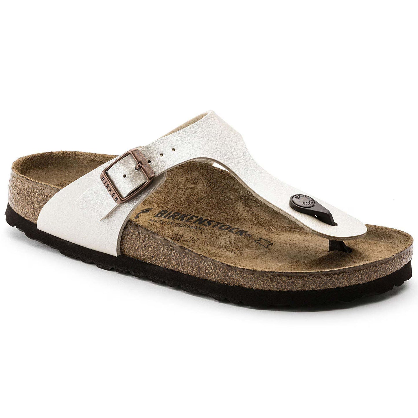 Sandali Birkenstock Gizeh Bianco Perlato Infradito donna | Calzata Normale 943871