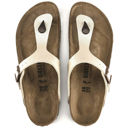 Sandali Birkenstock Gizeh Bianco Perlato Infradito donna | Calzata Normale 943871
