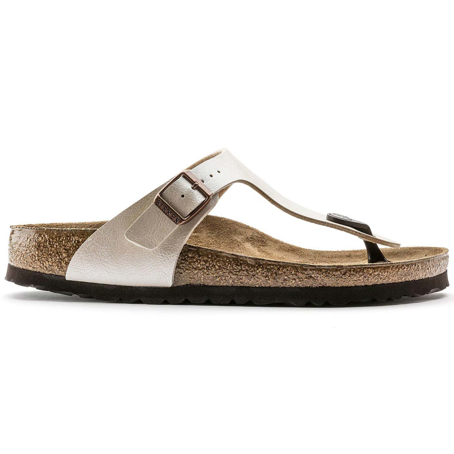 Sandali Birkenstock Gizeh Bianco Perlato Infradito donna | Calzata Normale 943871