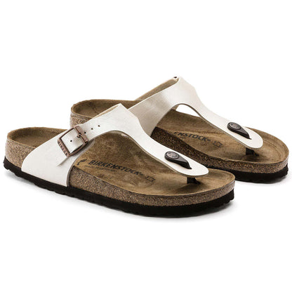 Sandali Birkenstock Gizeh Bianco Perlato Infradito donna | Calzata Normale 943871