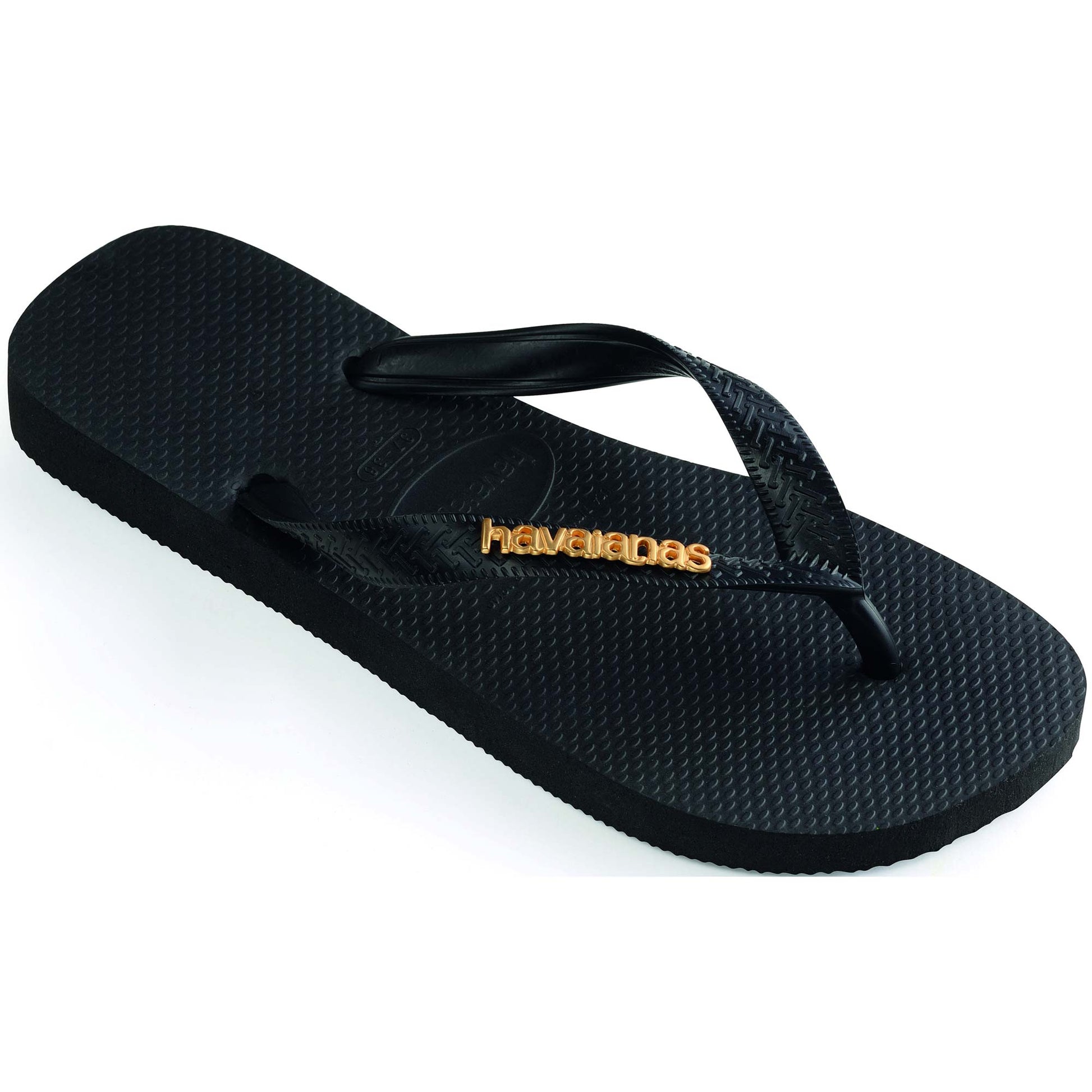 Havaianas Top Logo Metallic Nero | Sandali Infradito Donna 4127244.1069