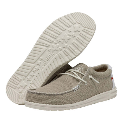 Scarpe Hey Dude Wally Braided Uomo 40003-1LB Grigio | Comode, leggere, slip-on
