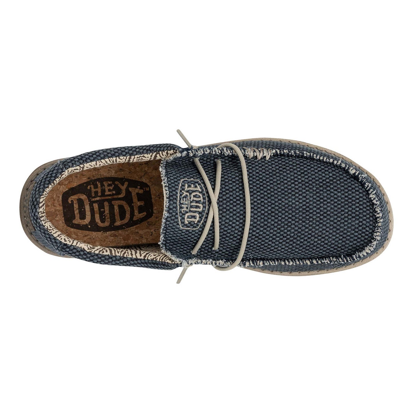 Scarpe Hey Dude Wally Braided Uomo 40003-4NM Blu | Comode, leggere, slip-on