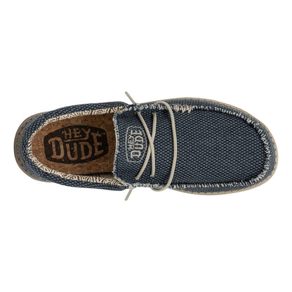 Scarpe Hey Dude Wally Braided Uomo 40003-4NM Blu | Comode, leggere, slip-on