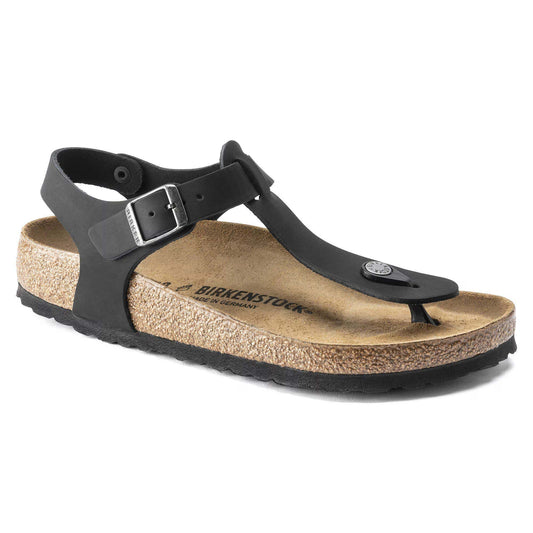 Sandali infradito Kairo Birkenstock 147111 in pelle nero