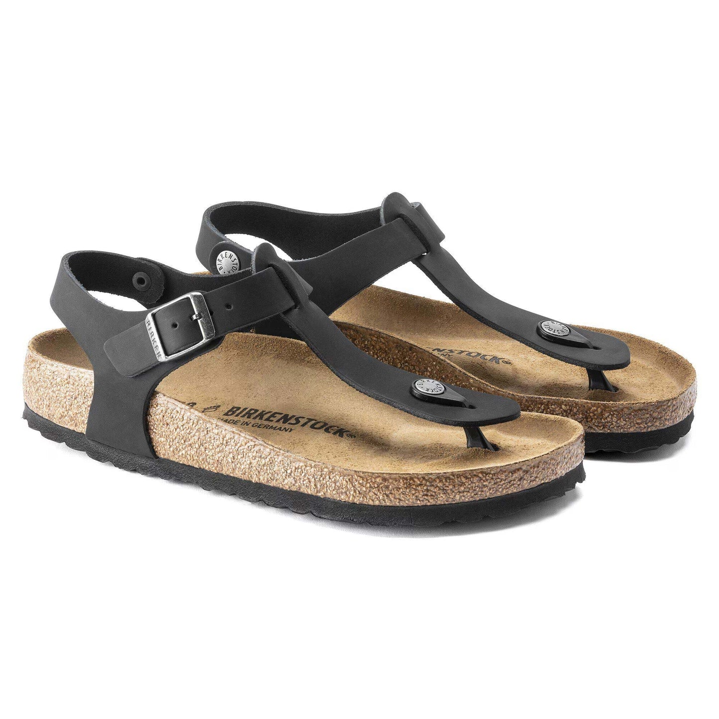 Sandali Birkenstock Kairo Nero infradito con cinturino unisex | Calzata Normale 147111 (41-47)