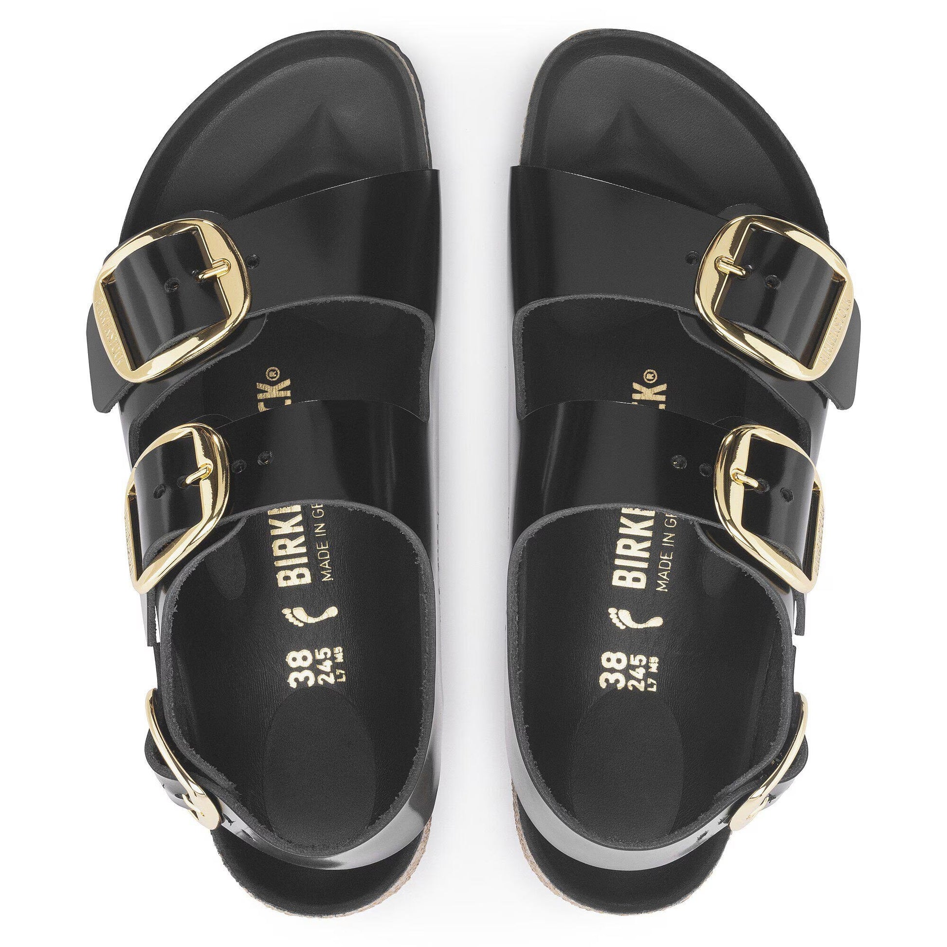 Sandali Milano Birkenstock 1024211 in pelle nero