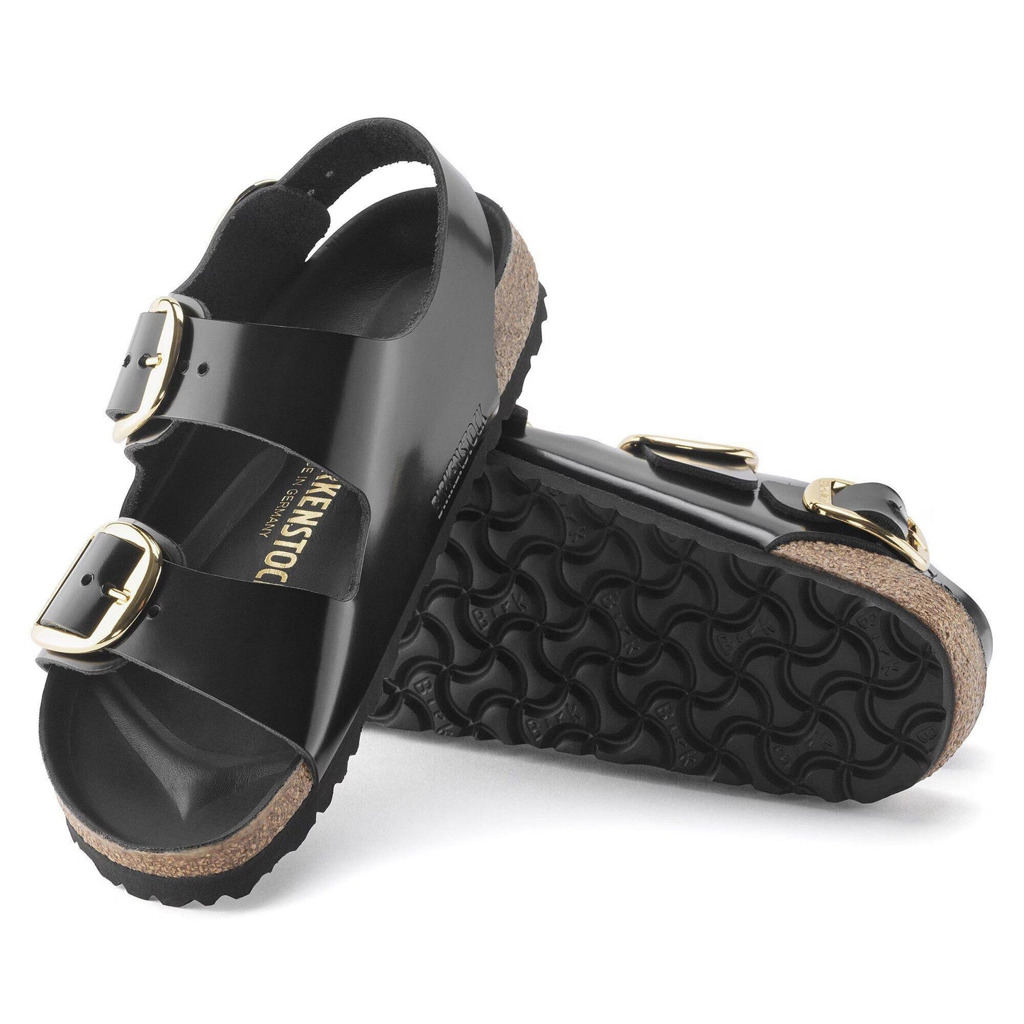 Sandali Milano Birkenstock 1024211 in pelle nero