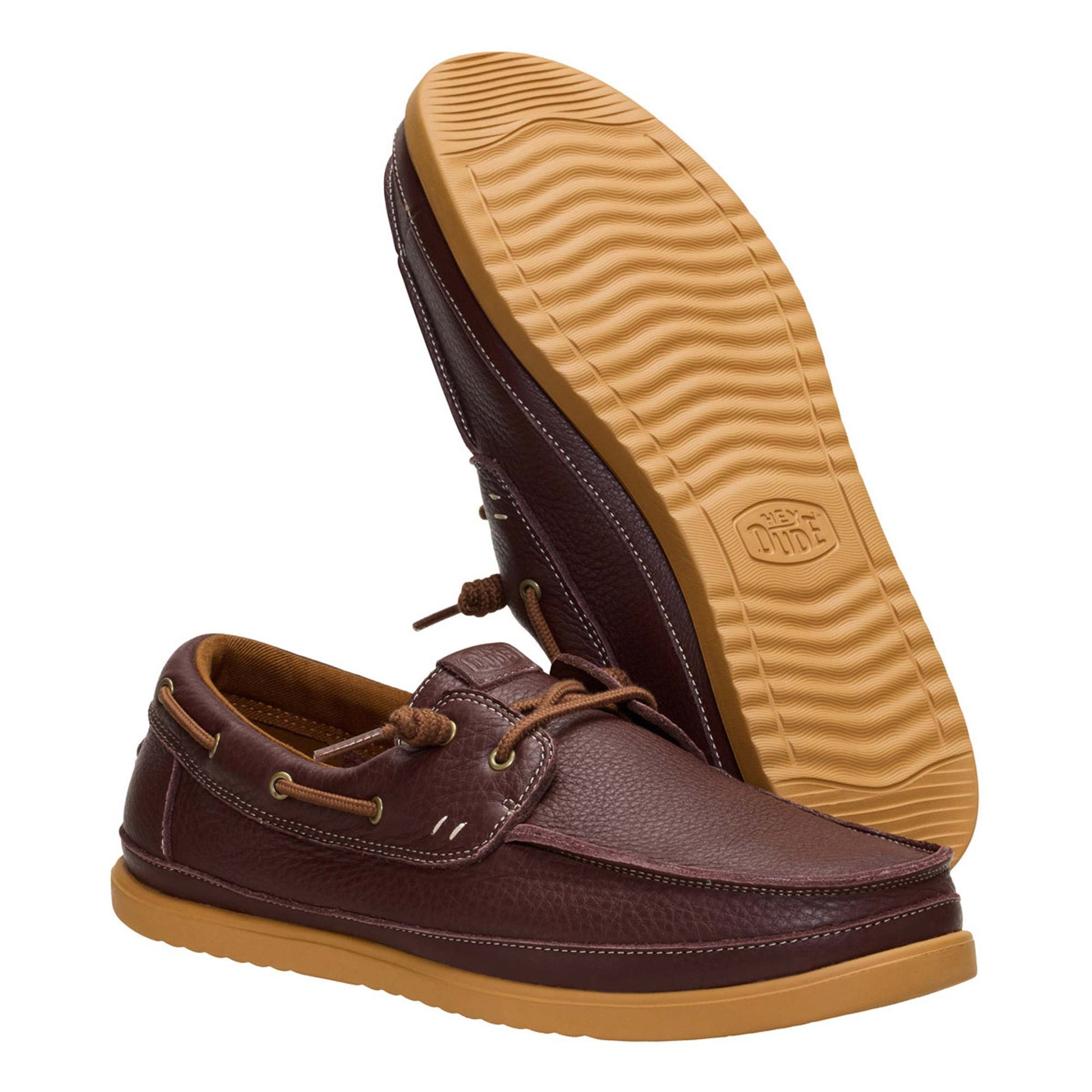 Mocassino Hey Dude Harbor Lo Craft Leather Uomo 45094-2LR | Comode, leggere, slip-on