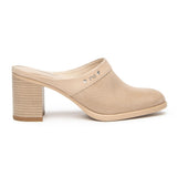 Sabots NeroGiardini E615112-439 Donna in Pelle Traforata | Tacco 7 cm Comodo