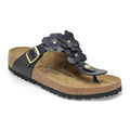 Sandali Birkenstock Gizeh Flower Infradito nero donna | Calzata Normale 1026693