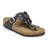 Sandali Birkenstock Gizeh Flower Infradito nero donna | Calzata Normale 1026693
