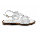 Sandali Bottega Fermana S7LI tacco flat donna | Pelle Bianca
