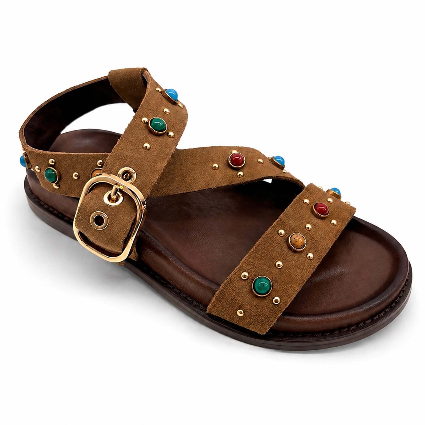 Sandali INUOVO D51047 alla Schiava con Borchie Donna 