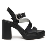 Sandali NeroGiardini Donna Tacco Alto E616080-100 in Pelle Nera | Eleganti Made in Italy