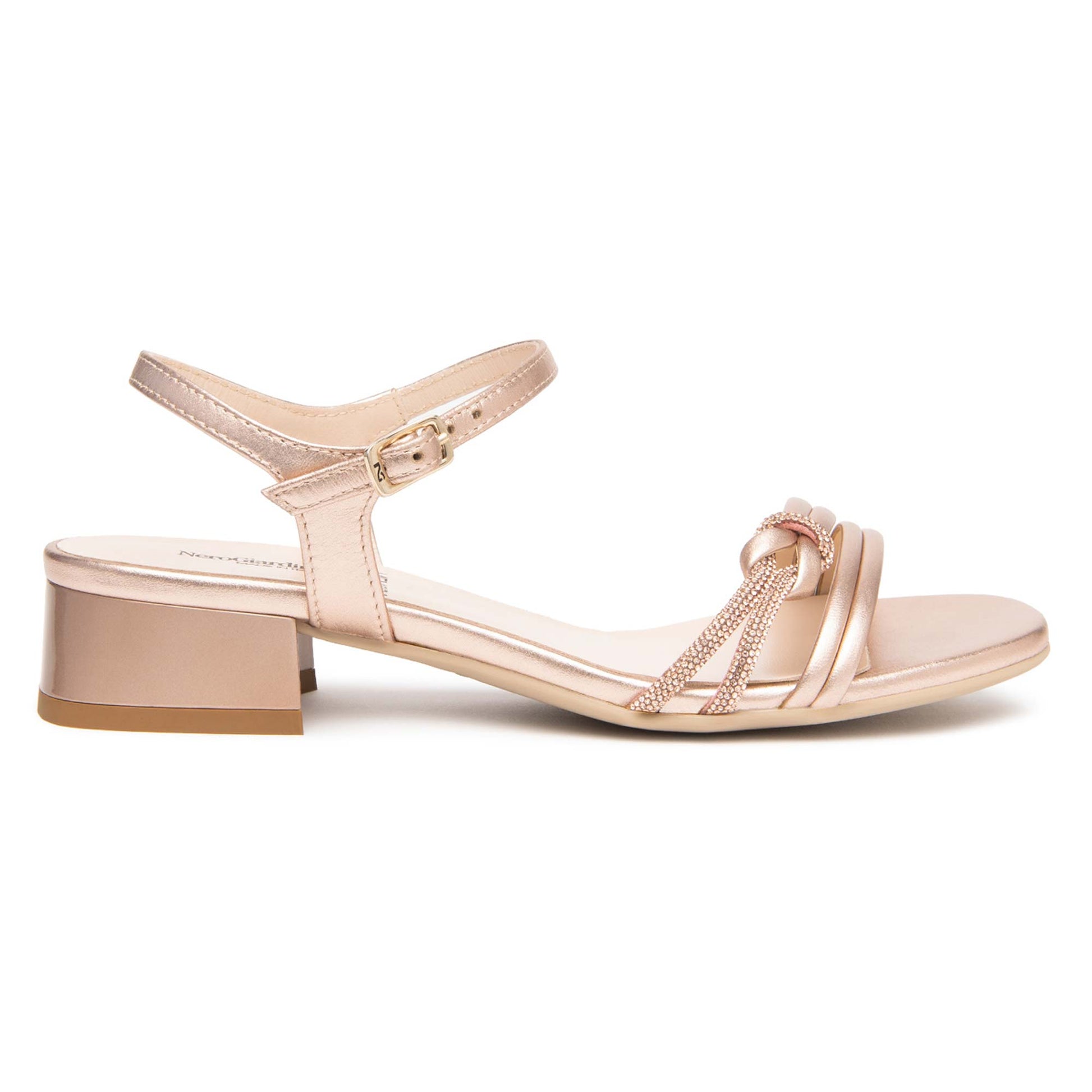 Sandali Nero Giardini Donna Tacco Basso in Pelle Rosa | E615731D-660