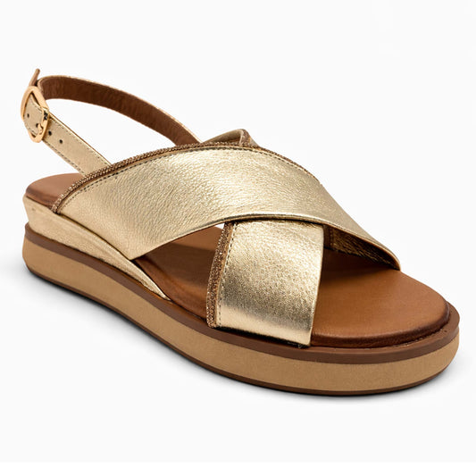 Sandali Platform INUOVO 113129 Donna Oro