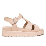 Sandali Platform NeroGiardini Donna E617050-614 | Pelle Rosa, Tacco Comodo
